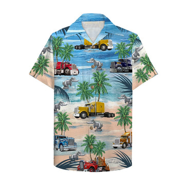 litzzy Trucker Semitruck Hawaiian Shirt, Aloha Shirt Hawaiian Shirt For Men, Woman, Litzzy Aloha Shirt Hawaiian Shirt   