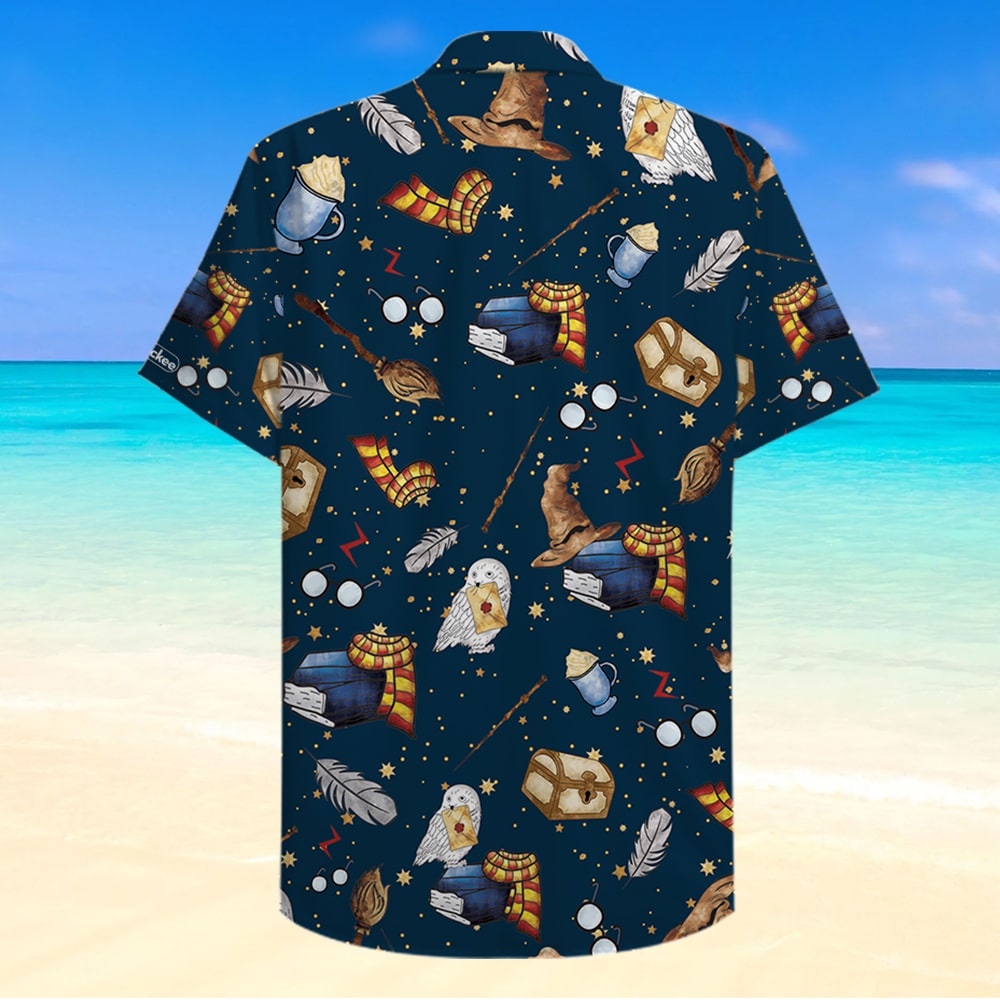 litzzy Owl and Scarf Seamless Pattern Hawaiian Shirt - Gifts for Fans Hawaiian Shirt For Men, Woman, Litzzy Aloha Shirt Hawaii Shirt   