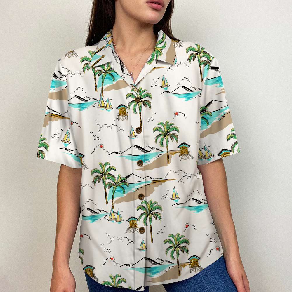 litzzy Cruising Hawaiian Shirt - Yes I Do Have A Retirement Plan I Plan On Cruising - Palm Beach Pattern Hawaiian Shirt For Men, Woman, Litzzy Aloha Shirt Hawaiian Shirt   