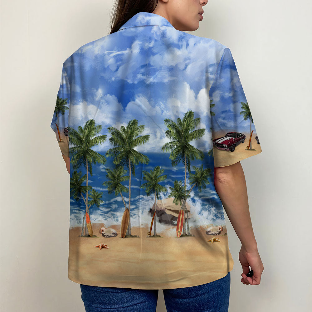 litzzy Custom Classic Car Hawaiian Shirt, Aloha Shirt, Summer Beach Pattern Hawaiian Shirt For Men, Woman, Litzzy Aloha Shirt Hawaiian Shirt   