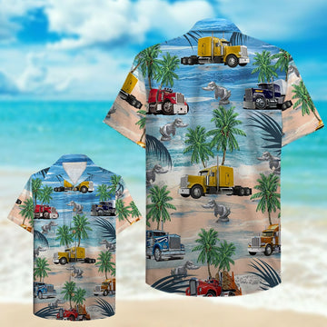 litzzy Trucker Semitruck Hawaiian Shirt, Aloha Shirt Hawaiian Shirt For Men, Woman, Litzzy Aloha Shirt Hawaiian Shirt   
