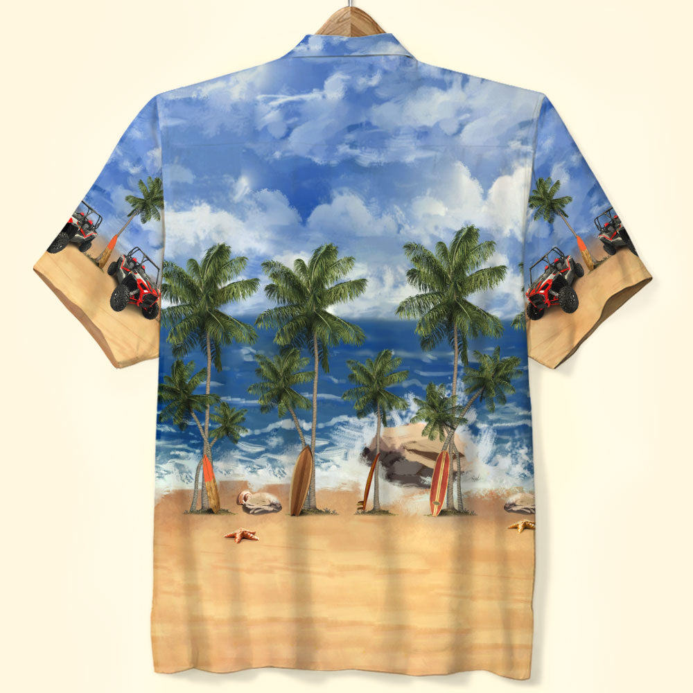 litzzy Custom UTV SxS Hawaiian Shirt, Aloha Shirt, Beach Pattern, Gift For UTV lovers Hawaiian Shirt For Men, Woman, Litzzy Aloha Shirt Hawaii Shirt   