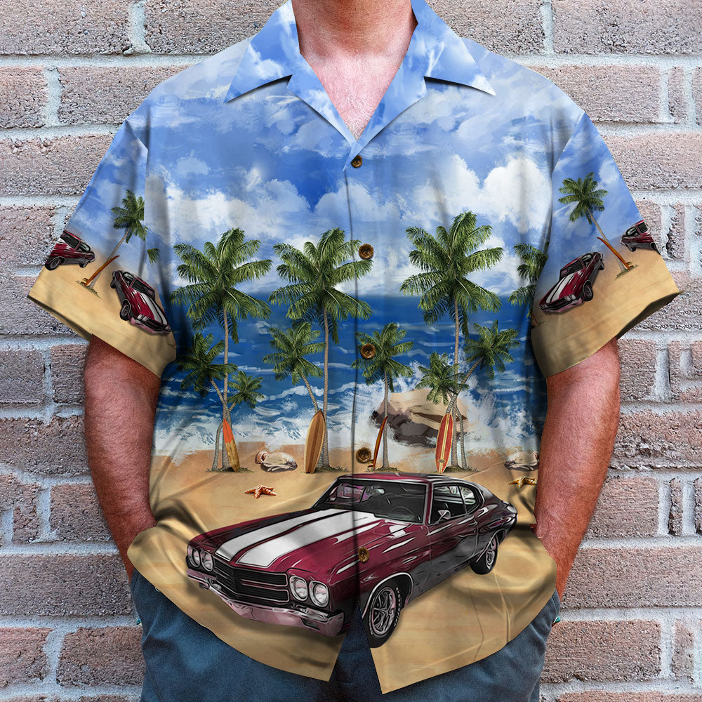 litzzy Custom Classic Car Hawaiian Shirt, Aloha Shirt, Summer Beach Pattern Hawaiian Shirt For Men, Woman, Litzzy Aloha Shirt Hawaiian Shirt   