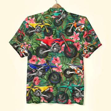 litzzy Motocross Hawaiian Shirt, Aloha Shirt, Flower Pattern Hawaiian Shirt For Men, Woman, Litzzy Aloha Shirt Hawaii Shirt   