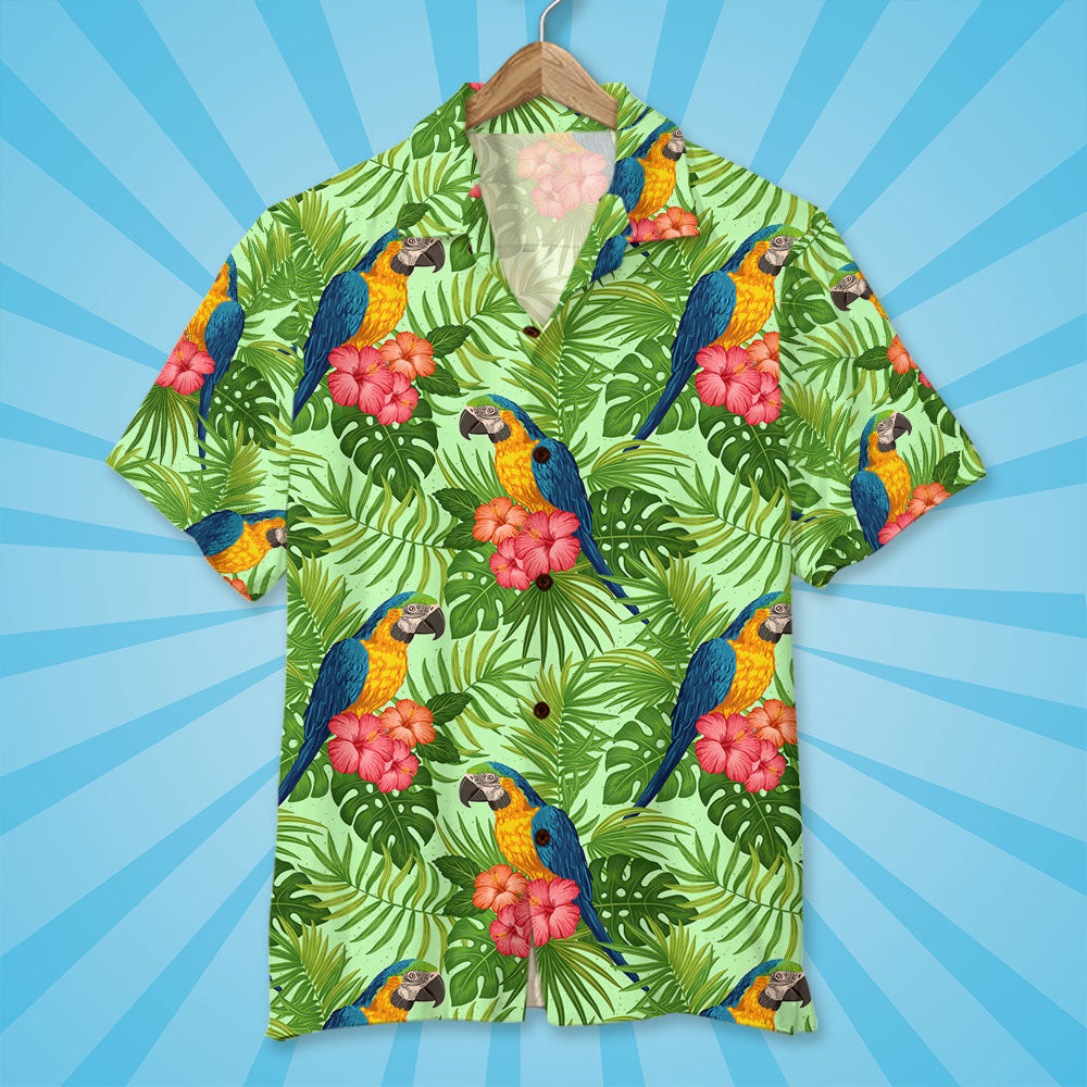 litzzy Parrot Hawaiian Shirt, Aloha Shirt, It's 5 O'clock Somewhere, Gift For Summer Hawaiian Shirt For Men, Woman, Litzzy Aloha Shirt Hawaii Shirt   