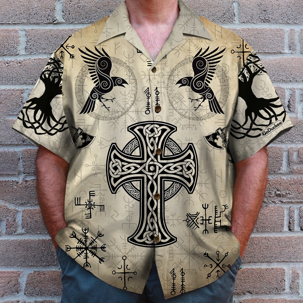 litzzy Personalized Viking Hawaiian Shirt - Too Many Idiots Not Enough Axes - Strong Viking Back View Hawaiian Shirt For Men, Woman, Litzzy Aloha Shirt Hawaiian Shirt   