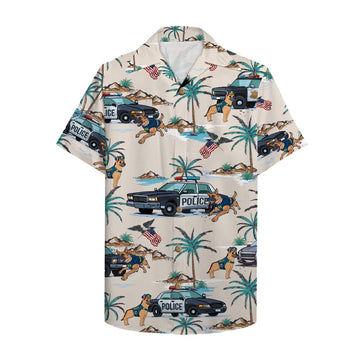 litzzy Police Hawaiian Shirt, Aloha Shirt with police car and police dog 1 Hawaiian Shirt For Men, Woman, Litzzy Aloha Shirt Hawaiian Shirt   