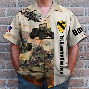 litzzy Military Tank, Truck, Helicopter In A War - Personalized Army, Marine Hawaiian Shirt, Military Gifts with Custom Military Unit 01qhqn090522 Hawaiian Shirt For Men, Woman, Litzzy Aloha Shirt Hawaiian Shirt   