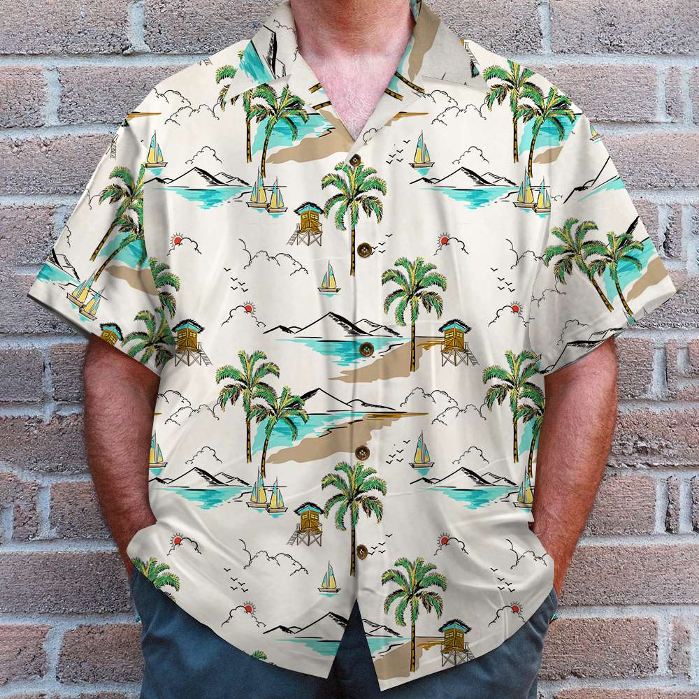 litzzy Cruising Hawaiian Shirt - Yes I Do Have A Retirement Plan I Plan On Cruising - Palm Beach Pattern Hawaiian Shirt For Men, Woman, Litzzy Aloha Shirt Hawaiian Shirt   