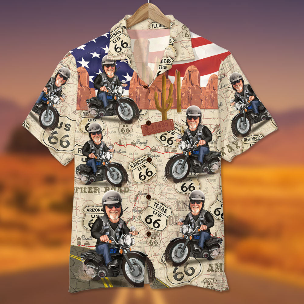 litzzy Custom Biker Shirt and Shorts - Happy Old Biker Hawaiian Shirt For Men, Woman, Litzzy Aloha Shirt Hawaii Shirt Hawaiian Shirt S 