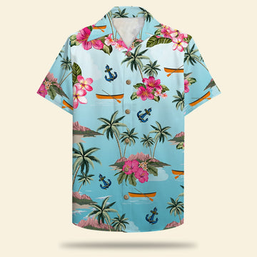 litzzy Personalized Pontoon Couple Hawaiian Shirt - Just A Couple of Beer Drinkers Fol7-Vd1 Hawaiian Shirt For Men, Woman, Litzzy Aloha Shirt Hawaiian Shirt   