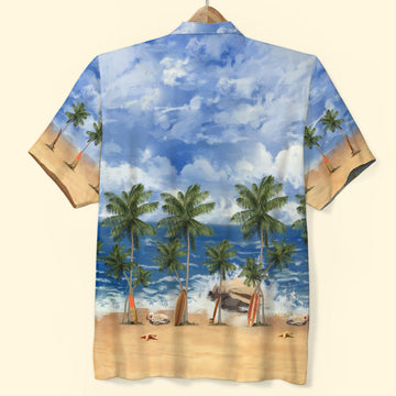 litzzy Summer Beach Pattern Hawaiian Shirt, Aloha Shirt, Gift For Him Hawaiian Shirt For Men, Woman, Litzzy Aloha Shirt Hawaii Shirt   