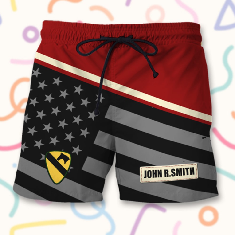 litzzy On Fridays We Wear Red, Personalized Hawaiian Shirt Men Beach Shorts, Gifts for Veterans, Custom Military Unit Hawaiian Shirt For Men, Woman, Litzzy Aloha Shirt Hawaii Shirt   
