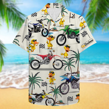 litzzy Motocross and Swag Duck, Hawaiian Shirt Kid Hawaiian Shirt, Gifts for Motocross Lovers Hawaiian Shirt For Men, Woman, Litzzy Aloha Shirt Hawaiian Shirt   