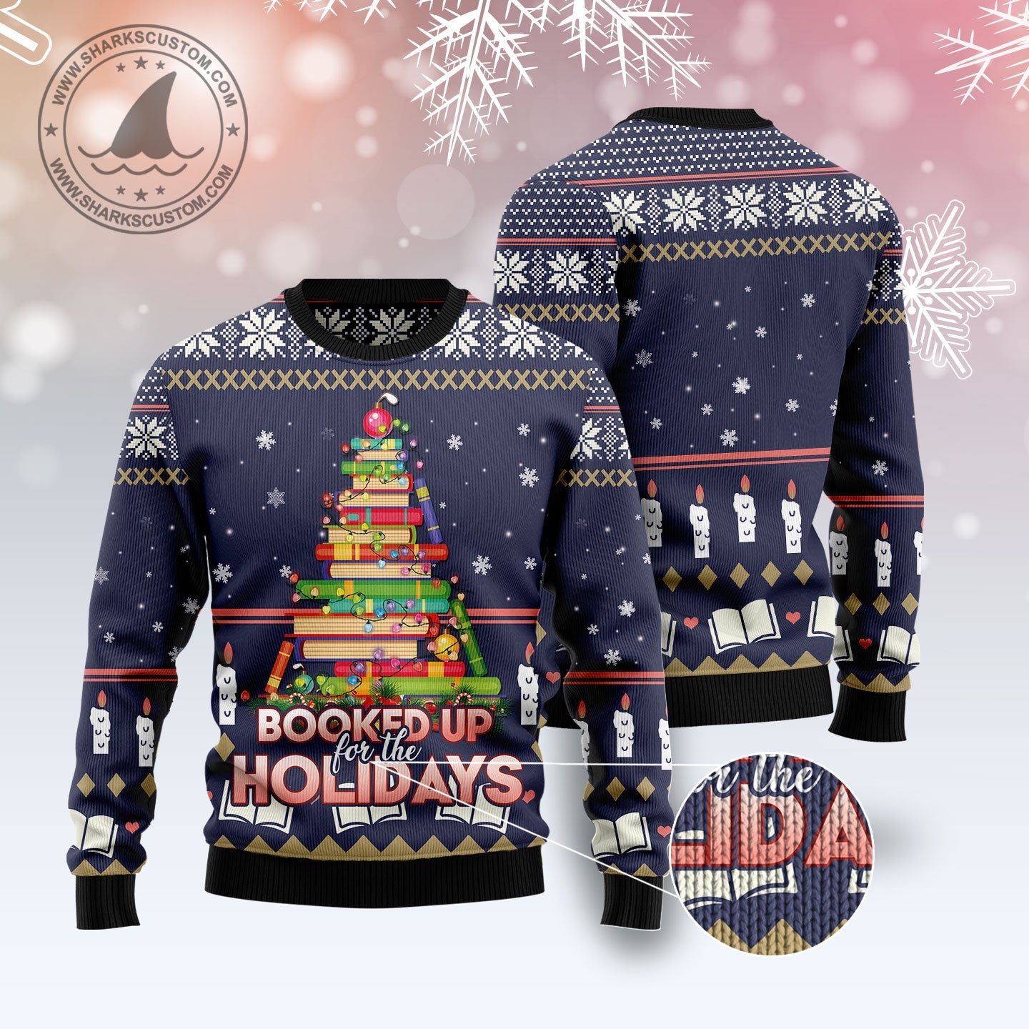 litzzy Book Christmas Tree T2910 Ugly Christmas Sweater -  Best Gift For Christmas, Noel Malalan - Christmas Signature sweater   