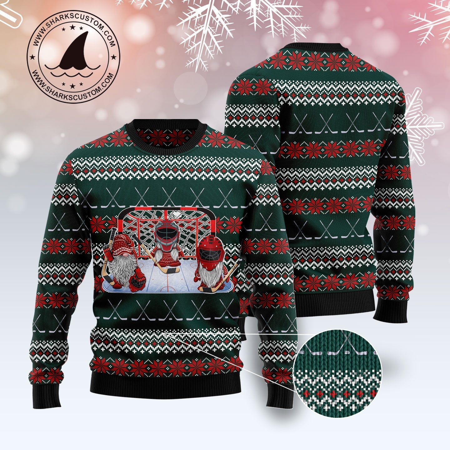 litzzy Hockey Gomies T1211 Ugly Christmas Sweater -  Best Gift For Christmas, Noel Malalan - Christmas Signature sweater   