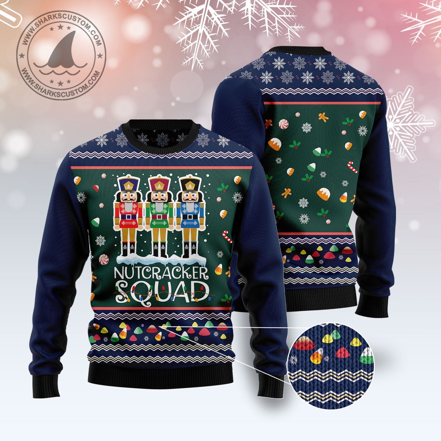 litzzy Nutcracker Squad T1410 Ugly Christmas Sweater -  Best Gift For Christmas, Noel Malalan - Christmas Signature sweater   