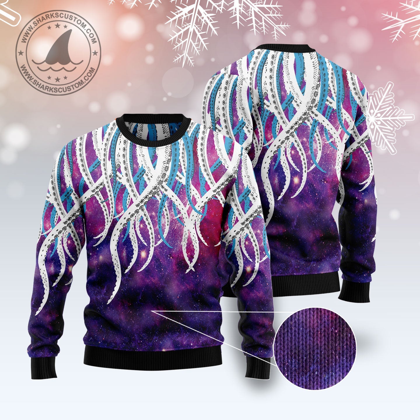 litzzy Octopus Galaxy T2310 Ugly Christmas Sweater -  Best Gift For Christmas, Noel Malalan - Christmas Signature sweater   