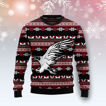 litzzy Eagle Native T0411 Ugly Christmas Sweater -  Best Gift For Christmas, Noel Malalan - Christmas Signature sweater   