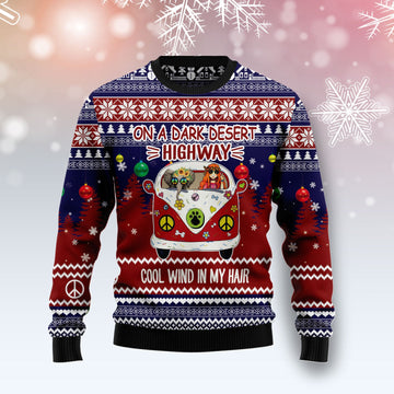 litzzy Elephant Hippie Girl T0511 Ugly Christmas Sweater -  Best Gift For Christmas, Noel Malalan - Christmas Signature sweater   