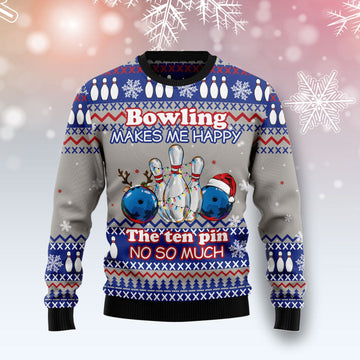 litzzy Bowling Merry Christmas T1111 Ugly Christmas Sweater -  Best Gift For Christmas, Noel Malalan - Christmas Signature sweater   