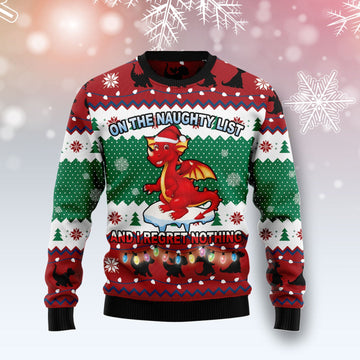 litzzy Dragon Christmas List T1111 Ugly Christmas Sweater -  Best Gift For Christmas, Noel Malalan - Christmas Signature sweater   