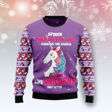 litzzy Unicorn Magical T1711 Ugly Christmas Sweater -  Best Gift For Christmas, Noel Malalan - Christmas Signature sweater   