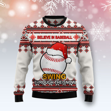 litzzy Baseball Santa Hat T2110 Ugly Christmas Sweater -  Best Gift For Christmas, Noel Malalan - Christmas Signature sweater   