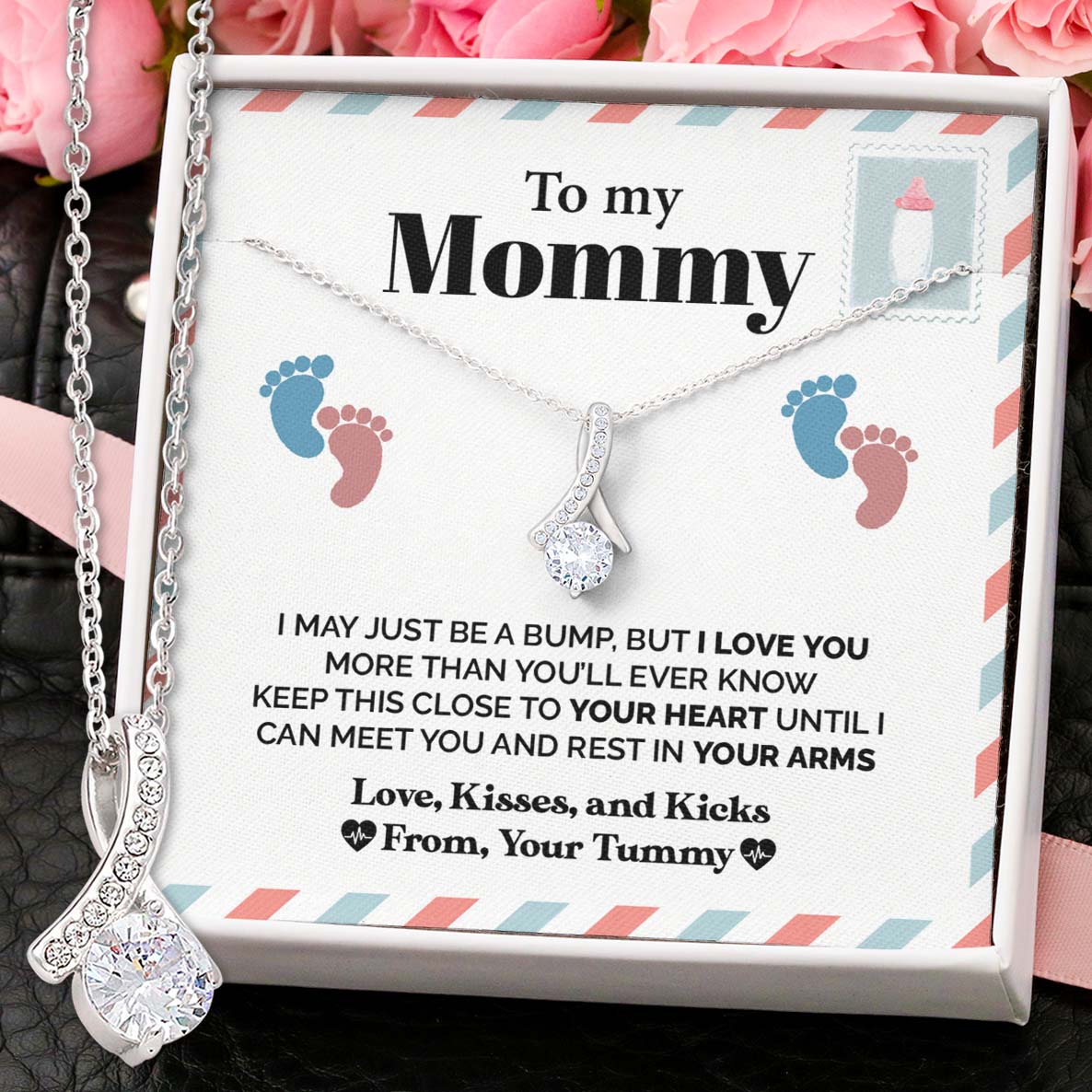 litzzy To My Mommy - Alluring Necklace - Love, Kisses, and Kicks Jewelry Standard Box  