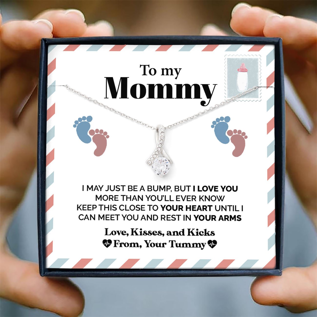 litzzy To My Mommy - Alluring Necklace - Love, Kisses, and Kicks Jewelry   