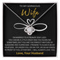 litzzy To My Gorgeous Wife - My Freakin' Sexy Lady - Gift For Wife Jewelry 14K White Gold Finish Standard Box 