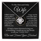 litzzy To My One and Only Wife - I Love You - Gift For Beautiful Wife Jewelry 14K White Gold Finish Standard Box 