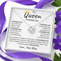 litzzy My Queen - I choose you in any version of reality - Soulmate necklace - Gift For Wife, Girlfriend Jewelry 14K White Gold Finish Standard Box 