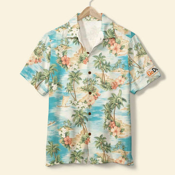 litzzy Coconut Tree Hawaiian Shirt, Gift For Summer Hawaiian Shirt For Men, Woman, Litzzy Aloha Shirt Hawaii Shirt   
