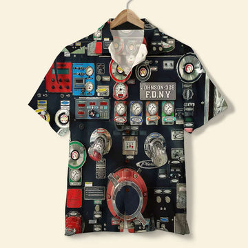 litzzy Personalized Firefighter Hawaiian Shirt Modern Fire Truck Water Pumping System Hawaiian Shirt For Men, Woman, Litzzy Aloha Shirt Hawaiian Shirt   