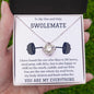 litzzy One and only Swolemate - Litzzy Love Knot Necklace - Gift For Wife, Girlfriend, Soulmate Jewelry   
