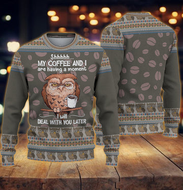 litzzy Owl Knitted Sweater, Gift for Owl Lovers - KN059PA06 -  Best Gift For Christmas, Noel Malalan - Christmas Signature Sweater   