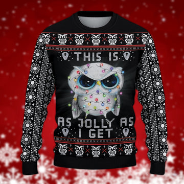 litzzy Owl Knitted Sweater, Gift for Owl Lovers - KN032PA06 -  Best Gift For Christmas, Noel Malalan - Christmas Signature Sweater   