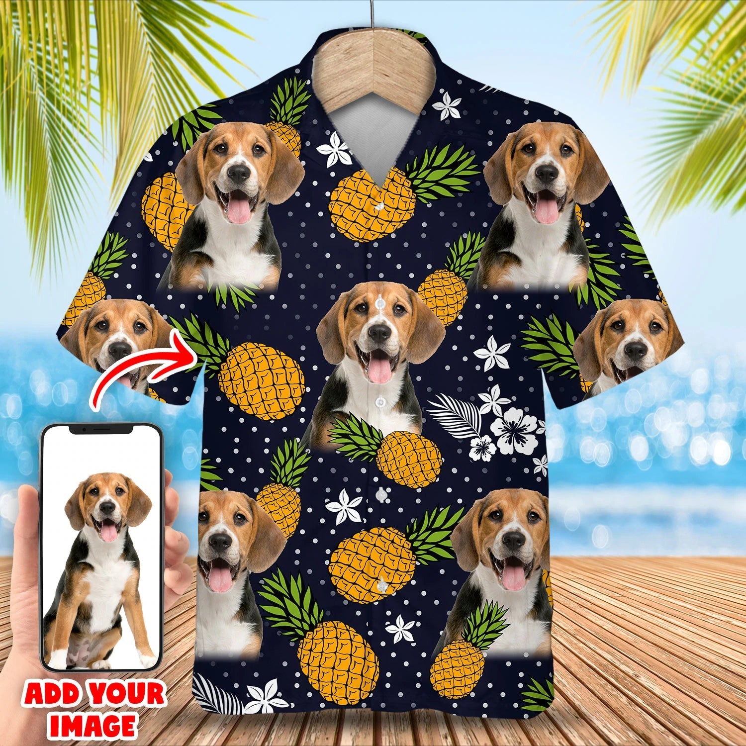 litzzy Custom photo dog hawaiian shirt, Summer Dog Hawaiian shirt For Men, Women - Aloha shirt Hawaiian Hawaii Shirt For Summer Hawaii Shirt Style 4 XS 