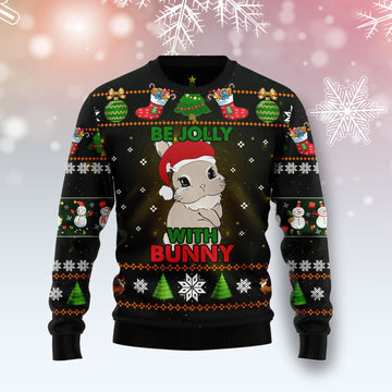 litzzy Rabbit Be Jolly TY1811 Ugly Christmas Sweater -  Best Gift For Christmas, Noel Malalan - Christmas Signature sweater   