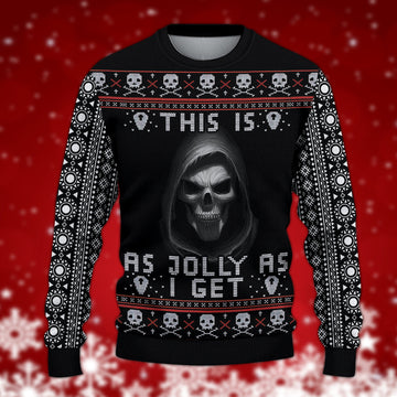 litzzy Skull Knitted Sweater, Gift for Skull Lovers - KN035PA06 -  Best Gift For Christmas, Noel Malalan - Christmas Signature Sweater   