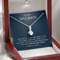 litzzy To My Soulmate - Last Everything - Gift For Birthday, Anniversary - Necklace Gift For Her, Wife, Girlfriend, Anniversary, Wedding, Valentine, Birthday with Message Card Jewelry   