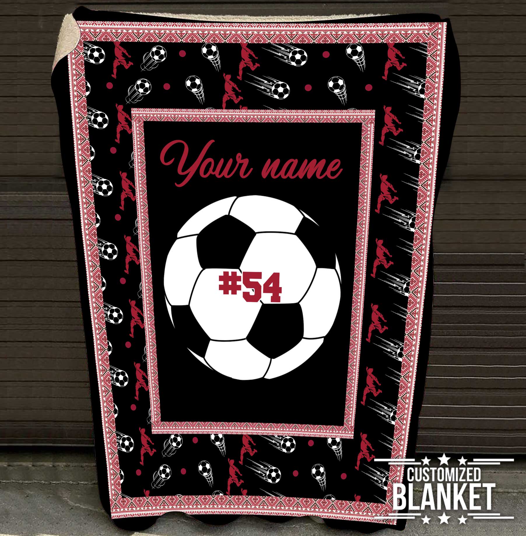 litzzy Personalized Sport Fleece Blanket - Lath0412201 Quilt Blanket SOCCER 50 X 60 