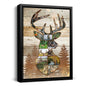 litzzy Deer Canvas Print, Deer Hunting Gift, Best Gift For Deer Hunters, Hunting Collage Canvas Canvas Wall Art   