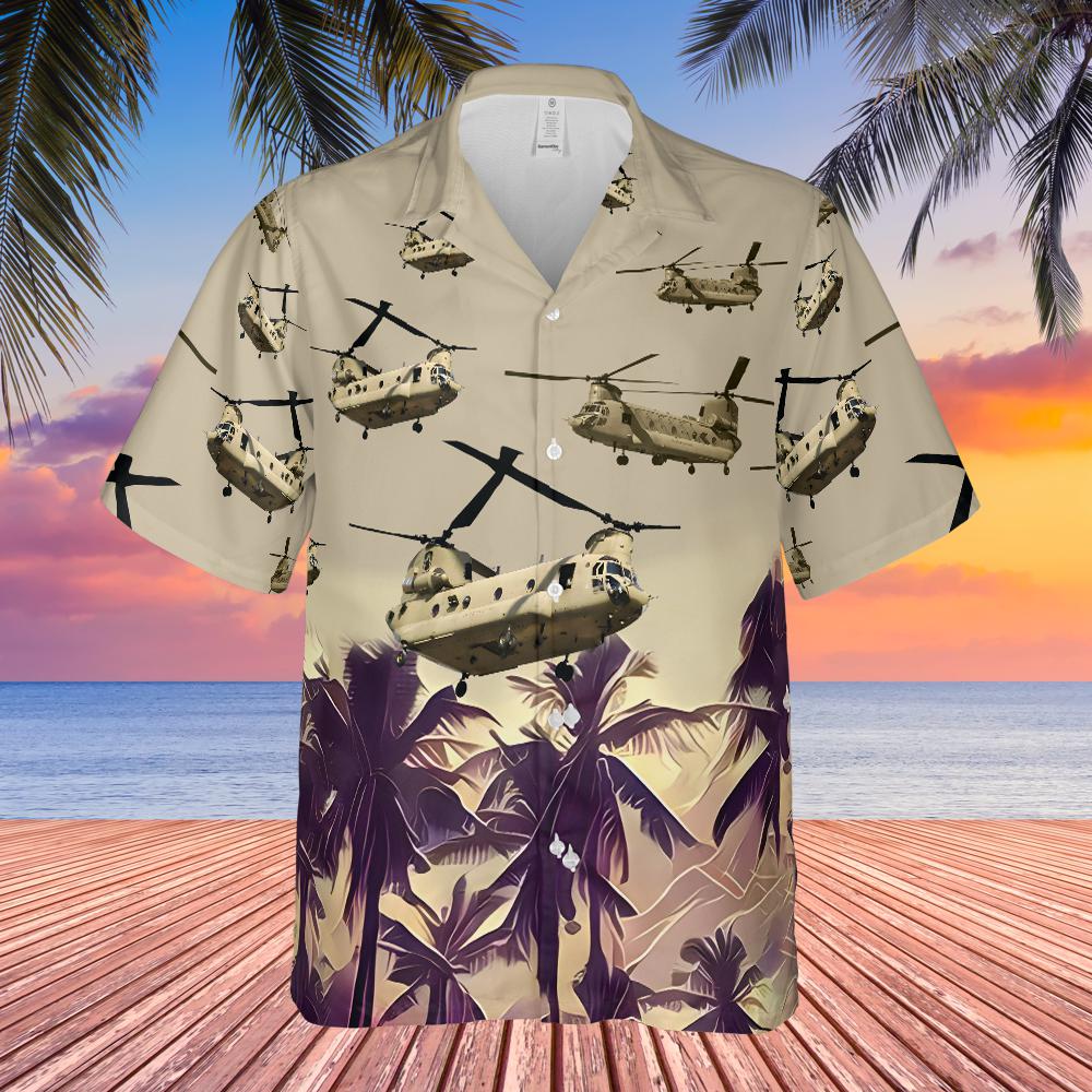 litzzy US Army Boeing CH-47 Chinook Hawaiian Shirt - Aloha shirt Hawaiian Hawaii Shirt For Summer Hawaii Shirt   