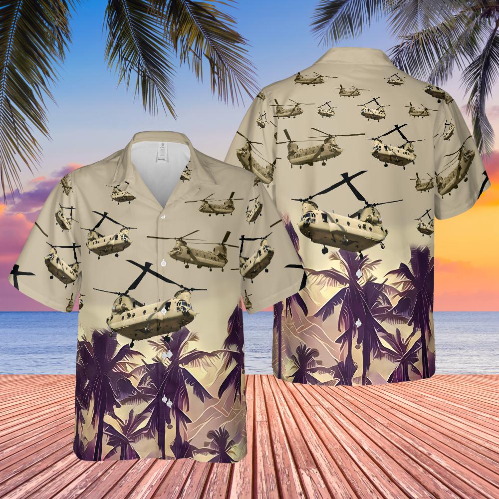 litzzy US Army Boeing CH-47 Chinook Hawaiian Shirt - Aloha shirt Hawaiian Hawaii Shirt For Summer Hawaii Shirt   
