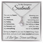 litzzy To My Gorgeous Soulmate - You Are My Heart And Soul -  Gift For Wife, Girlfriend Jewelry 14K White Gold Finish Standard Box 