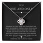 litzzy To My One and Only - Litzzy Love Knot Necklace - Gift for Wife, Soulmate, Girlfriend Jewelry 14K White Gold Finish Two tone Box 