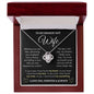 litzzy To My smokin' Hot Wife - Meeting You Was Fate - Gift For Wife Jewelry 14K White Gold Finish Luxury Box w/LED 