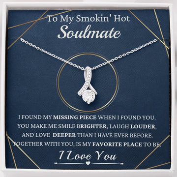 litzzy To my Smoking Hot soulmate - Is My Favorite Place To Be - Gift For Beautiful Wife, Girlfriend Jewelry Two Toned Box  